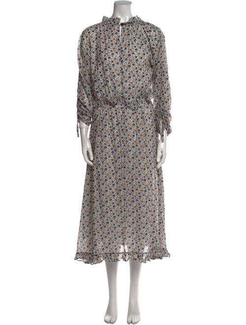 Masscob Floral Print Midi Length Dress