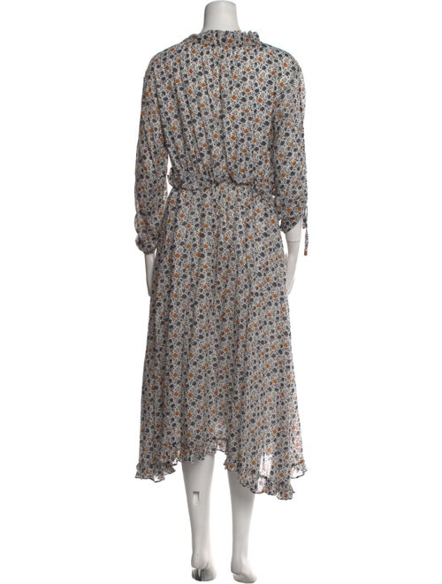 Masscob Floral Print Midi Length Dress