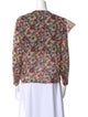 Masscob Floral Print V-Neck Blouse