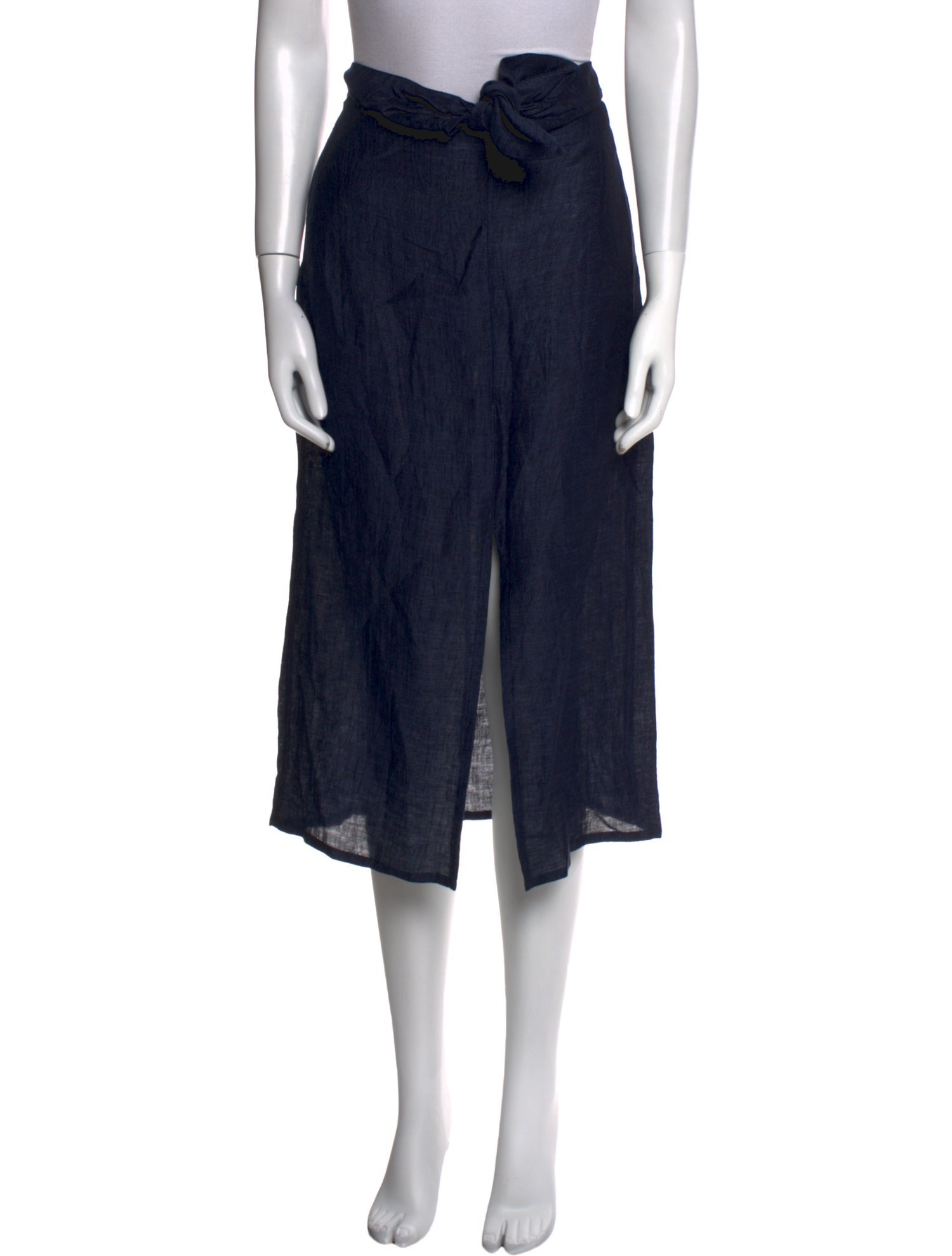 Masscob Linen Midi Length Skirt