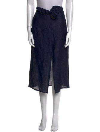 Masscob Linen Midi Length Skirt