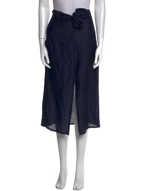 Masscob Linen Midi Length Skirt