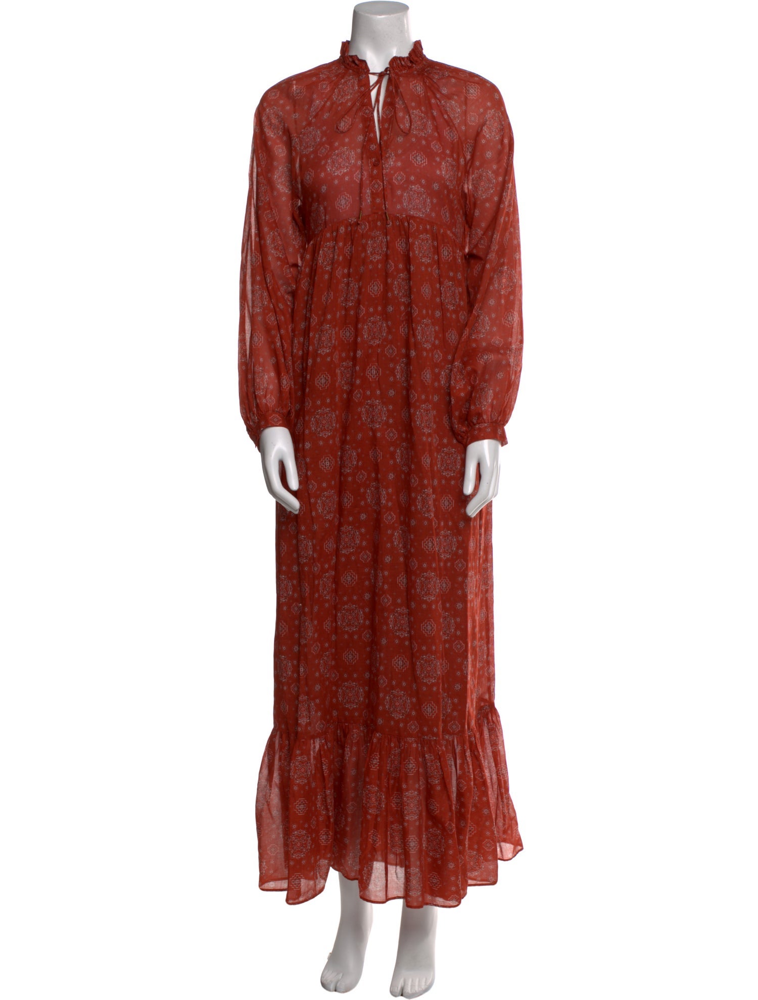 Masscob Paisley Print Long Dress