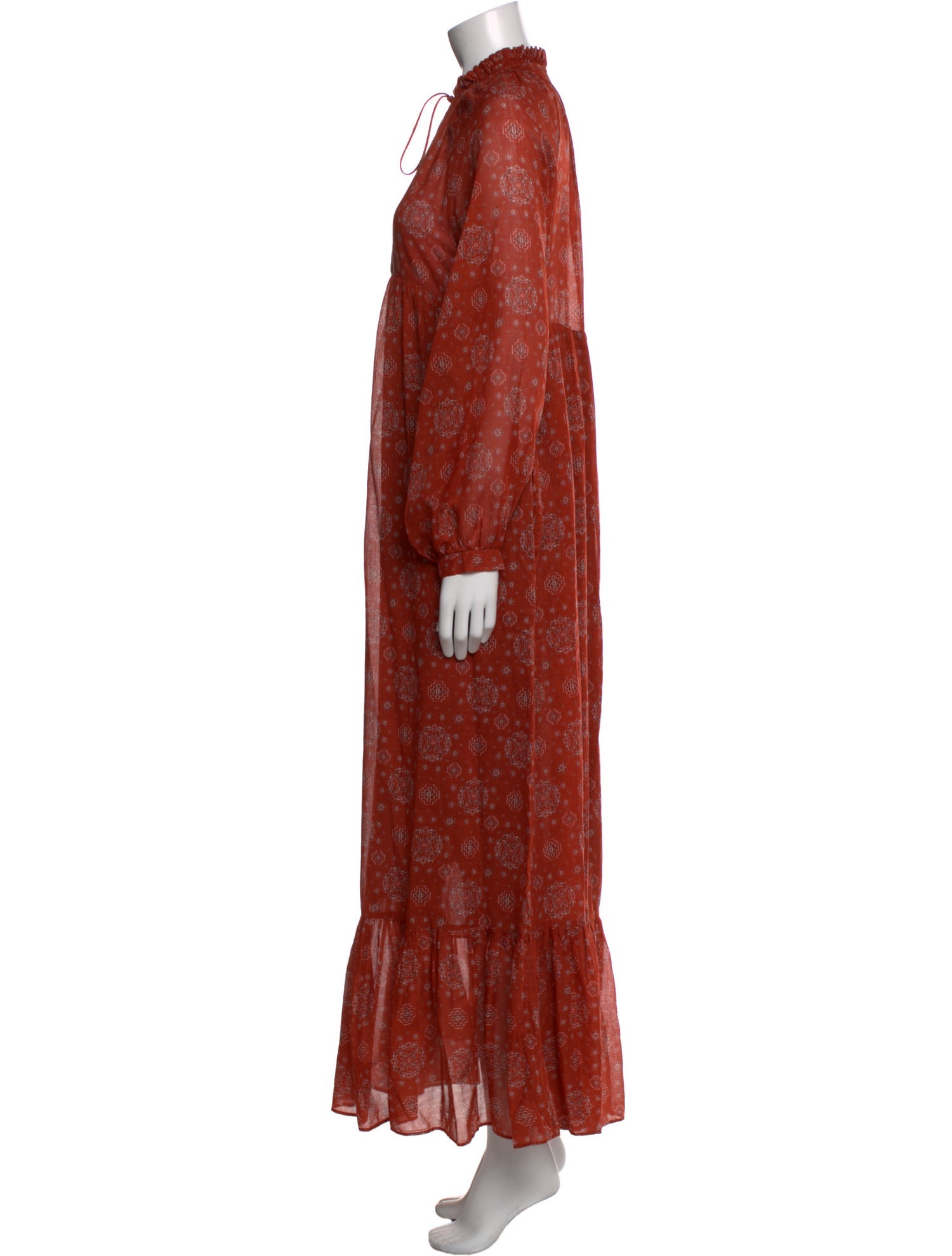 Masscob Paisley Print Long Dress