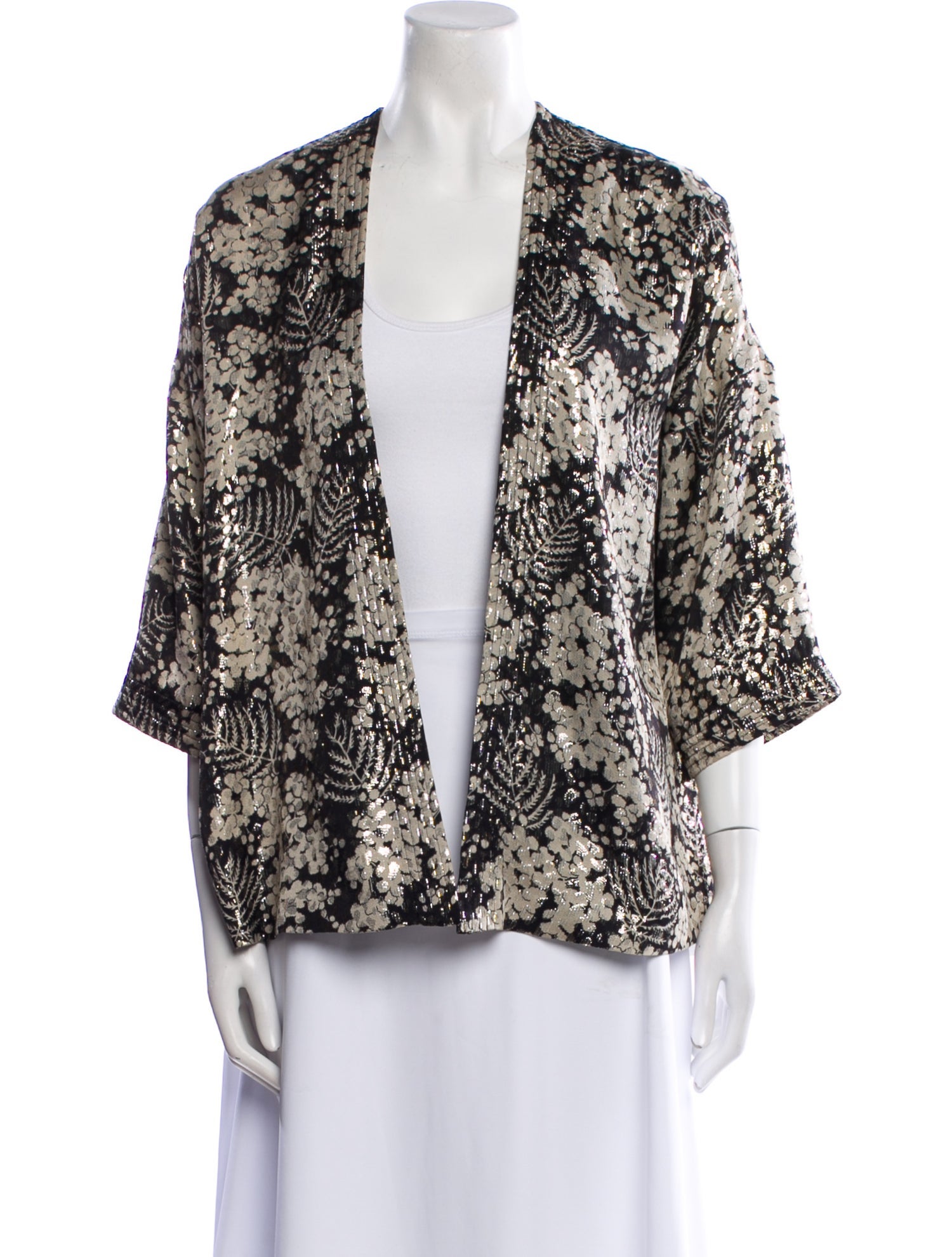 Masscob Silk Printed Evening Jacket