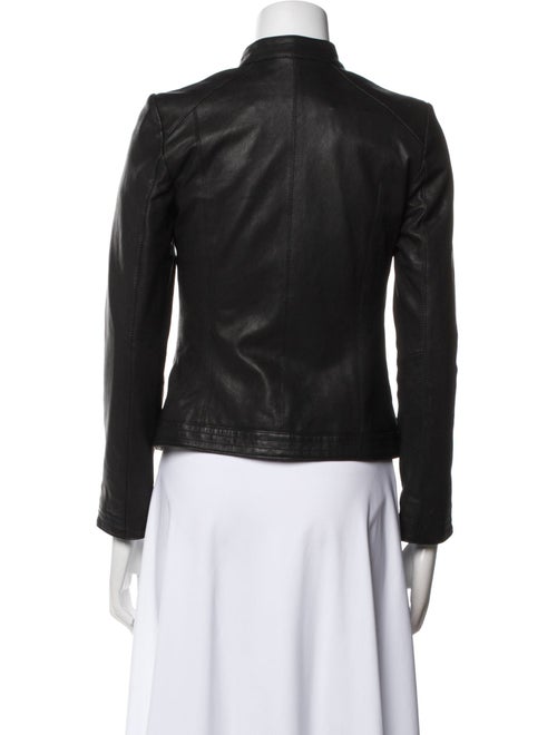 Cole Haan Leather Biker Jacket