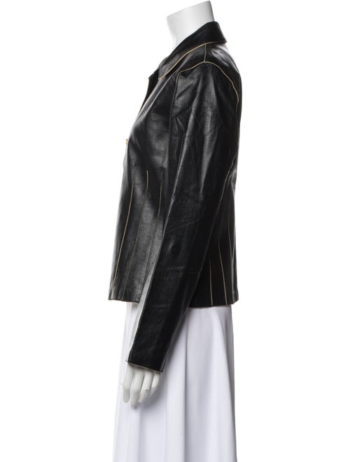 Cole Haan Leather Biker Jacket