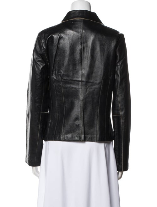 Cole Haan Leather Biker Jacket