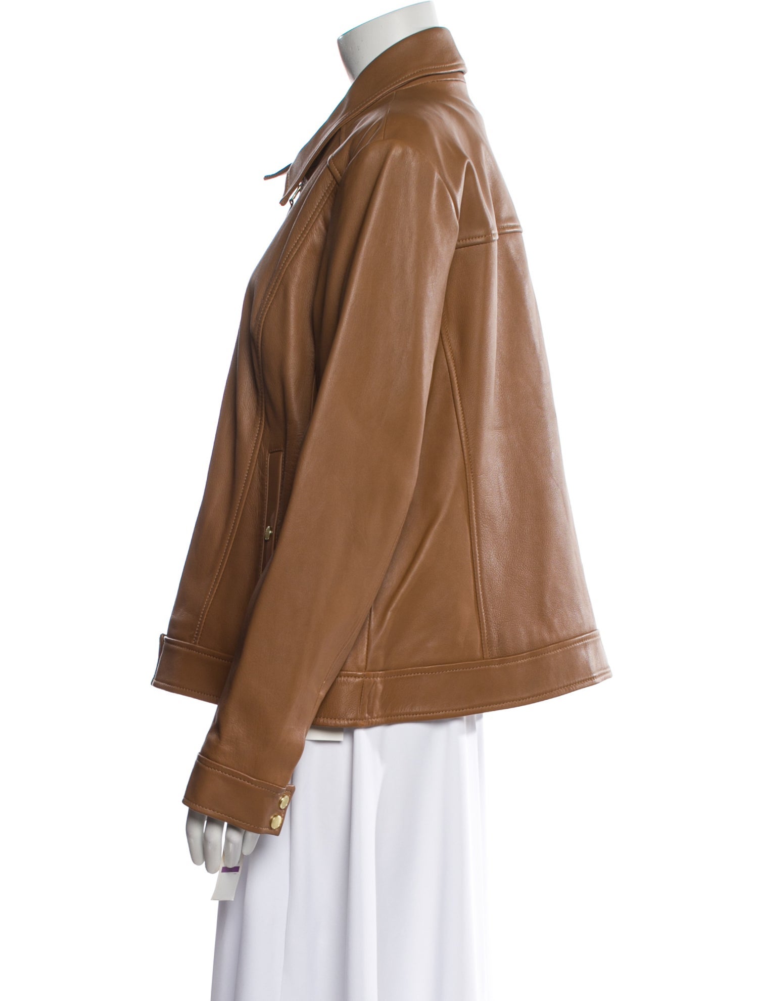 Cole Haan Lambskin Biker Jacket