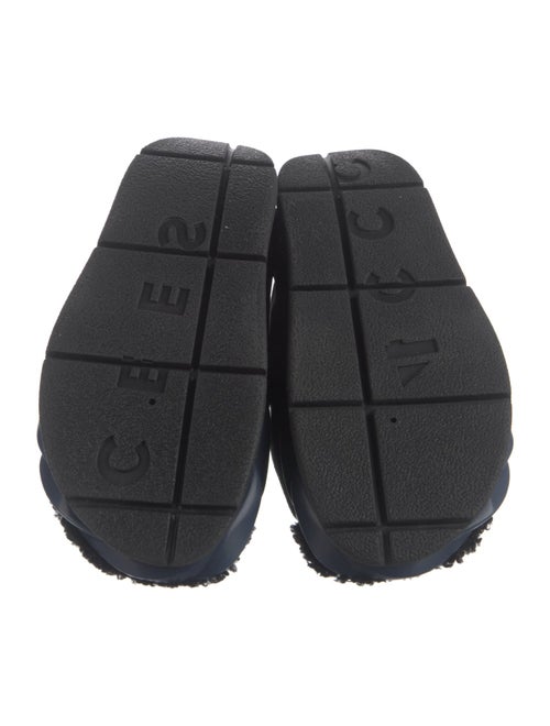 4CCCCEES Suede Leather Trim Embellishment Slides