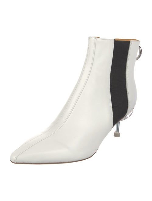 4CCCCEES Leather Colorblock Pattern Chelsea Boots