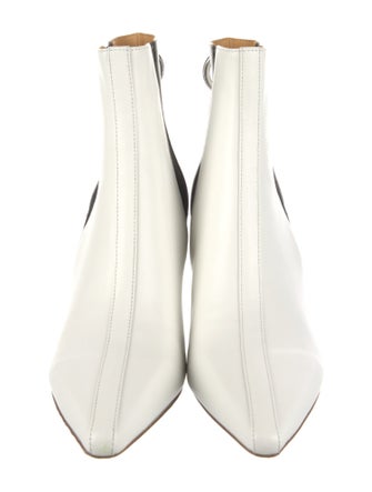 4CCCCEES Leather Colorblock Pattern Chelsea Boots