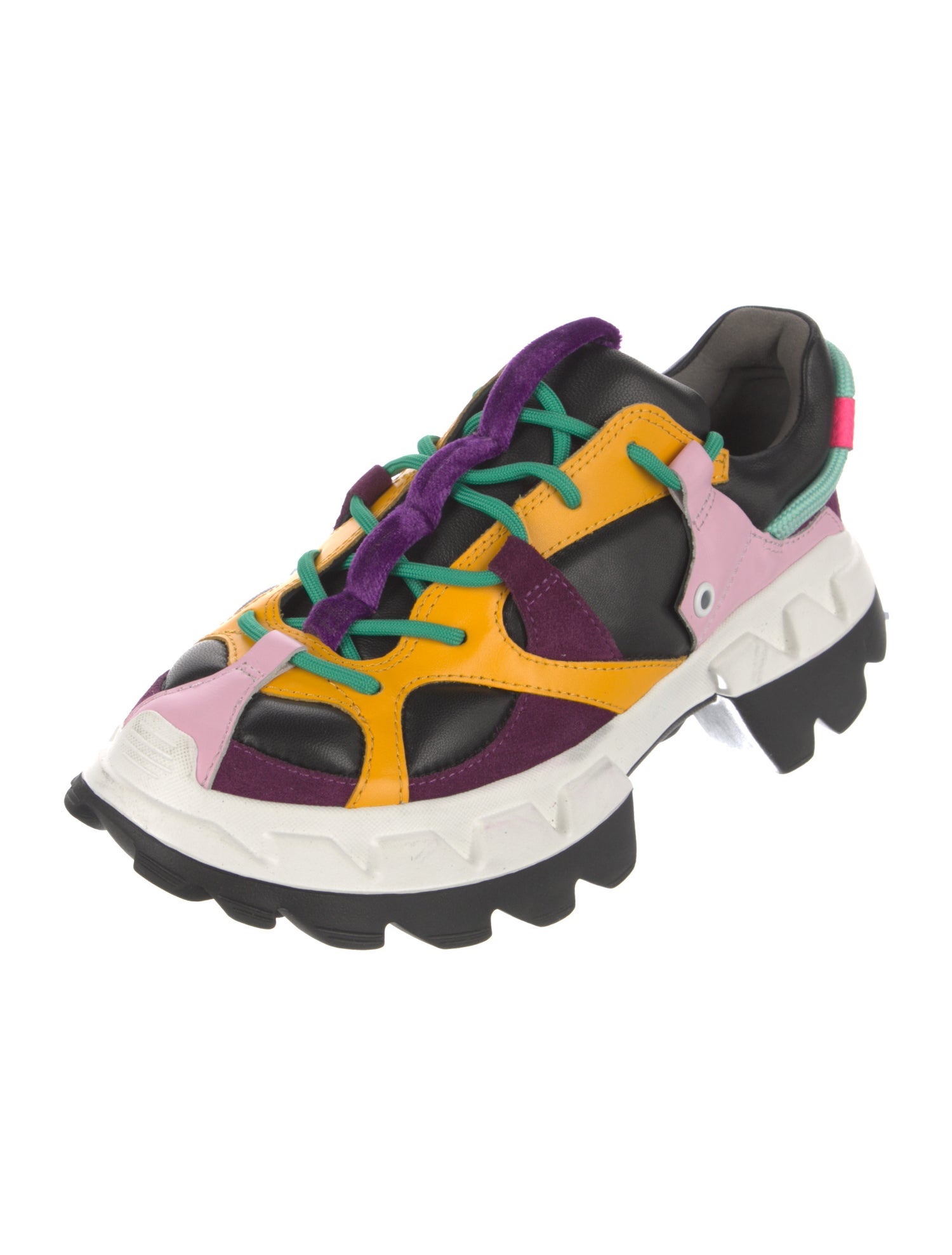 4CCCCEES Leather Printed Sneakers