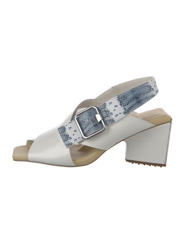 4Ccccees Sandals Embossed Leather Slingback 8