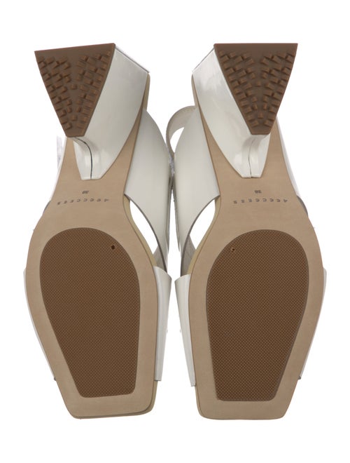 4CCCCEES Embossed Leather Slingback Sandals