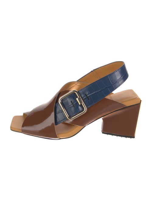 4CCCCEES Patent Leather Slingback Sandals