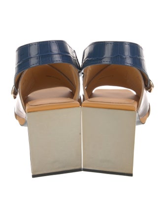 4CCCCEES Patent Leather Slingback Sandals