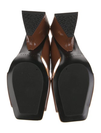 4CCCCEES Patent Leather Slingback Sandals