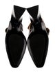 4CCCCEES Patent Leather Colorblock Pattern Slingback Pumps