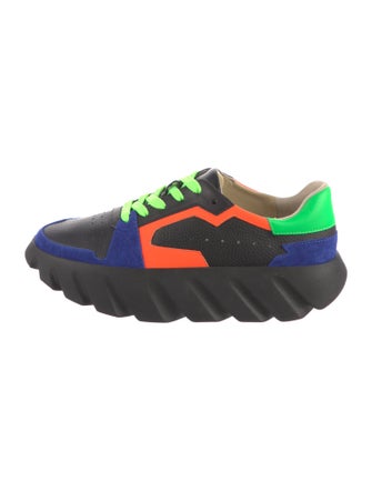 4CCCCEES Patent Leather Printed Sneakers