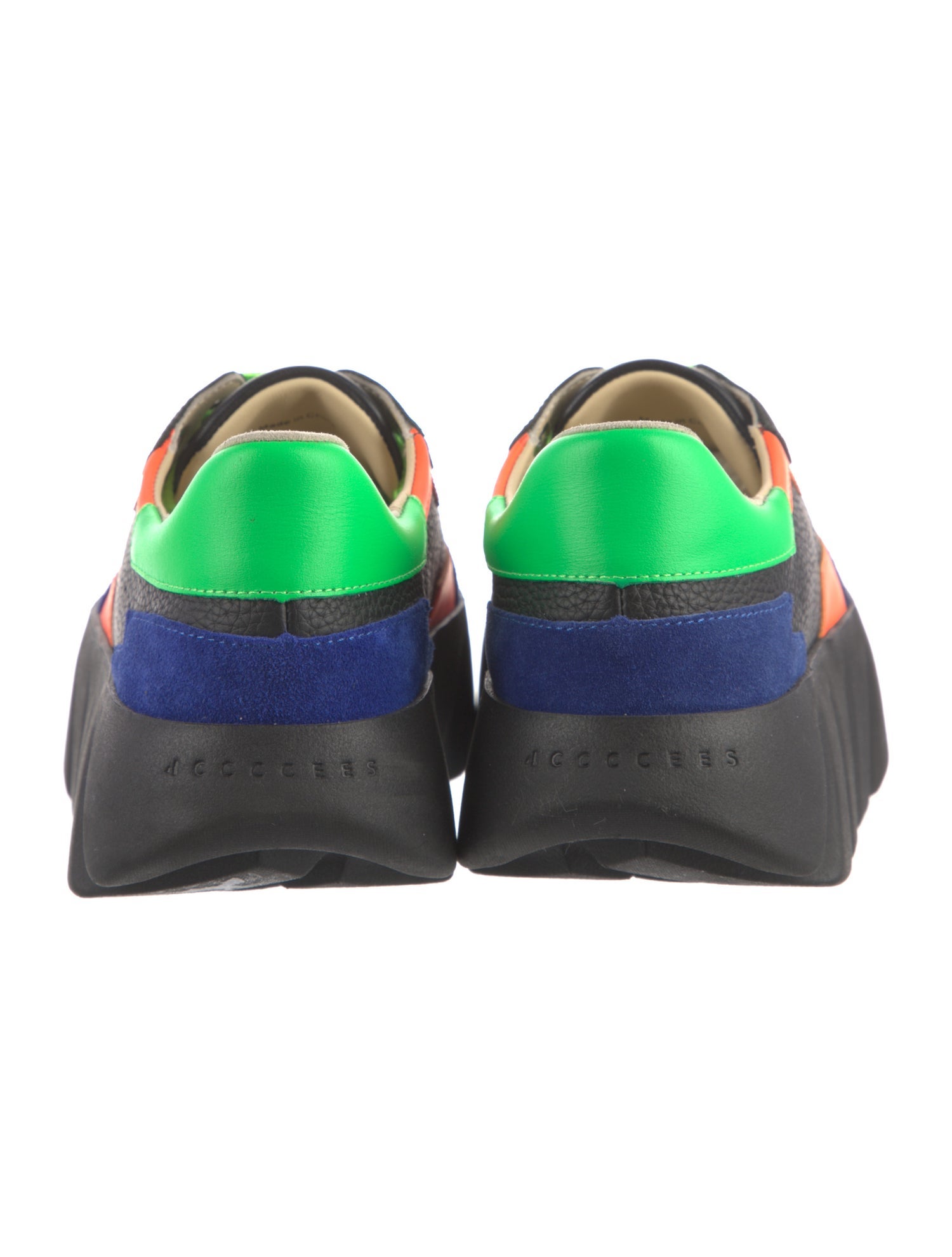 4CCCCEES Patent Leather Printed Sneakers