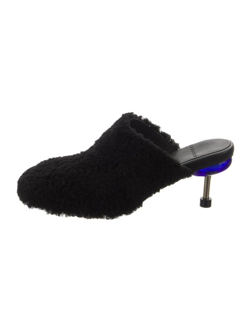 4CCCCEES Fur Fur Trim Mules