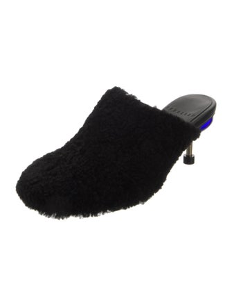 4CCCCEES Fur Fur Trim Mules