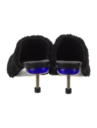 4CCCCEES Fur Fur Trim Mules