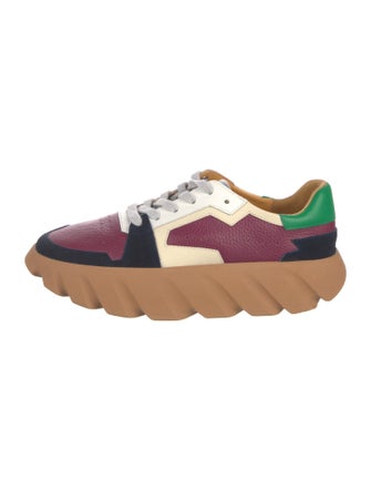 4CCCCEES Suede Colorblock Pattern Sneakers