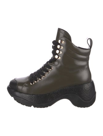 4CCCCEES Leather Combat Boots