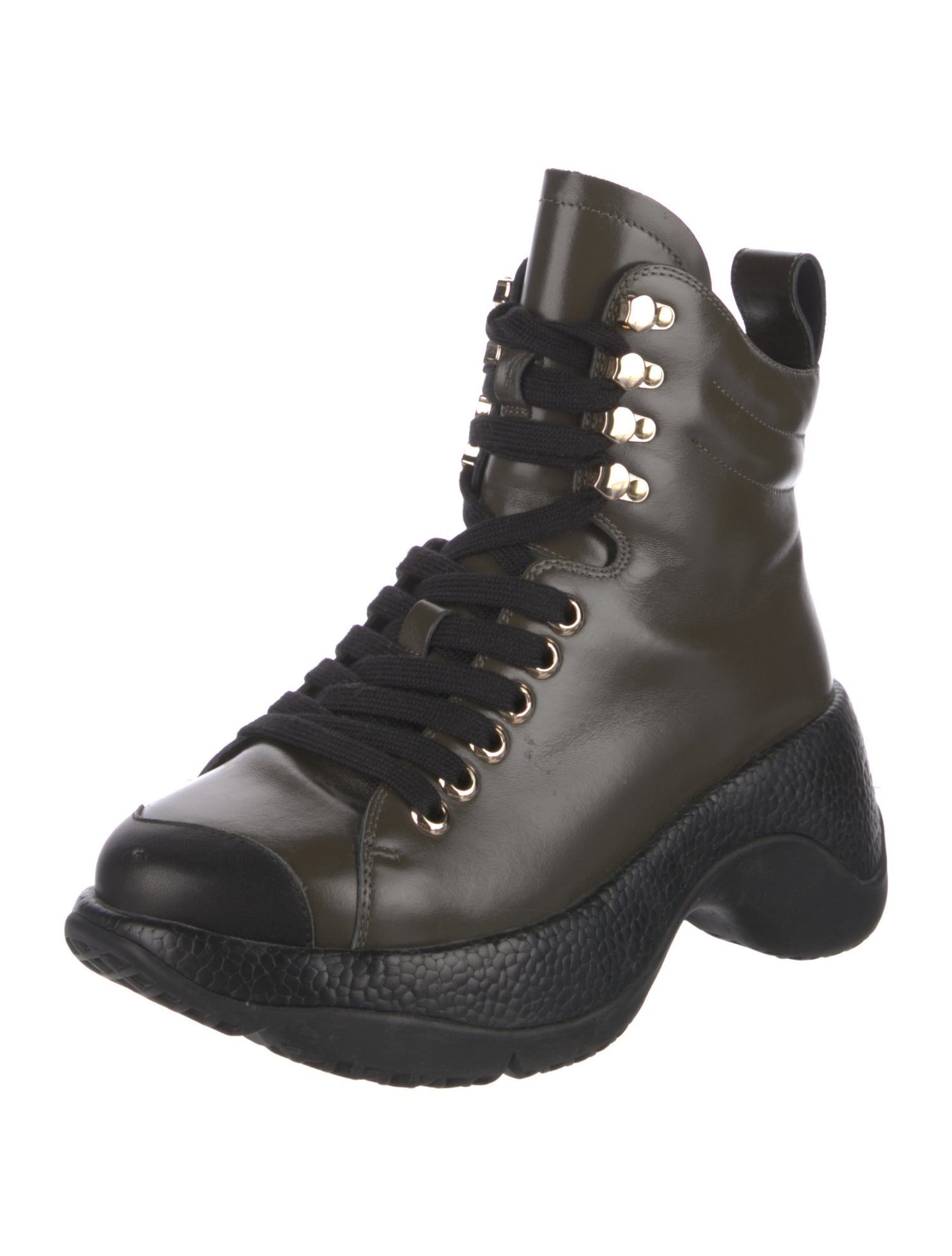 4CCCCEES Leather Combat Boots
