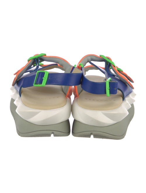 4CCCCEES Leather Printed Slingback Sandals