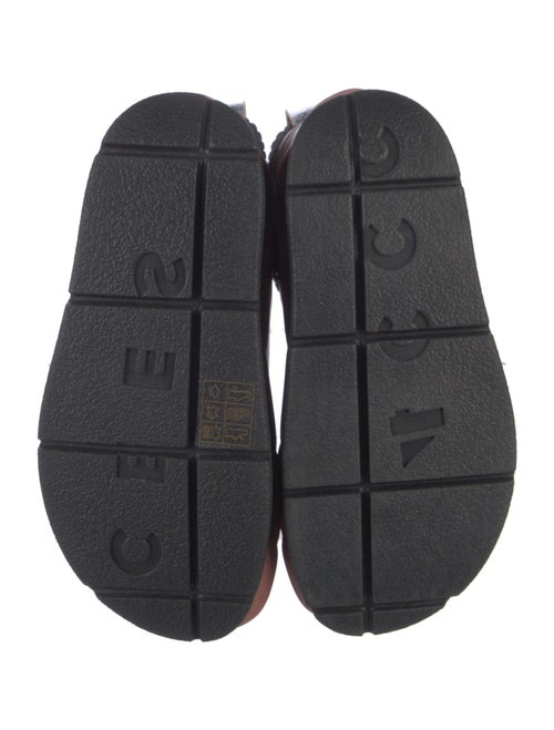 4CCCCEES Leather Colorblock Pattern Chelsea Boots