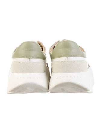 4CCCCEES Leather Colorblock Pattern Sneakers