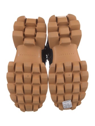 4CCCCEES Leather Colorblock Pattern Chunky Sneakers