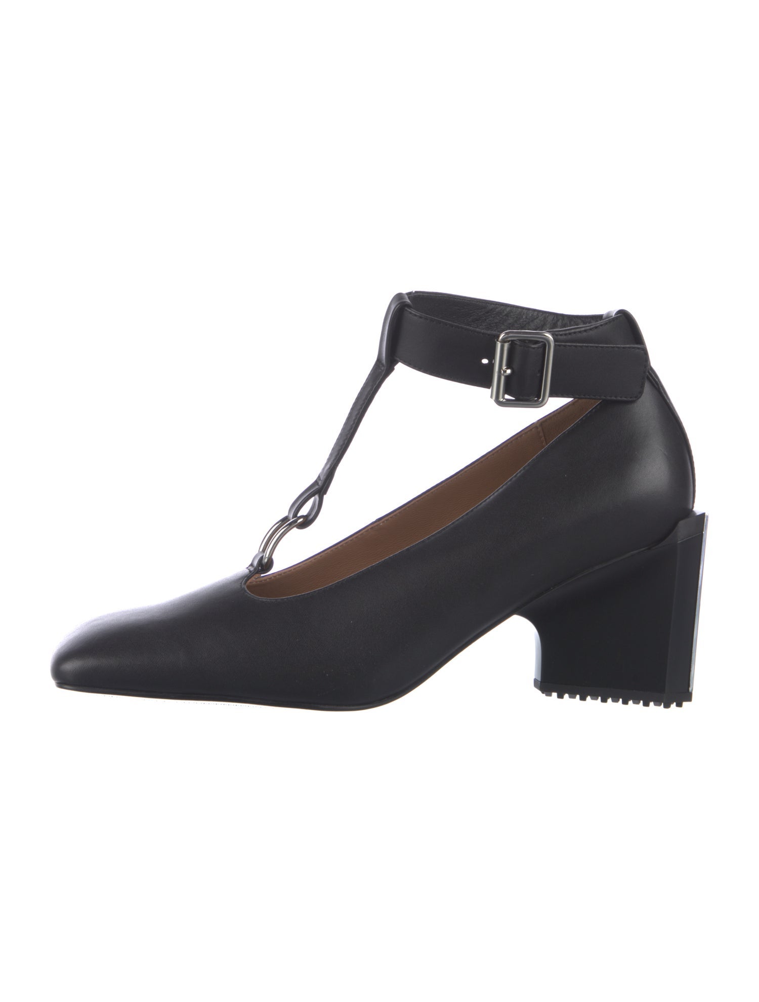 4CCCCEES Leather T-Strap Pumps