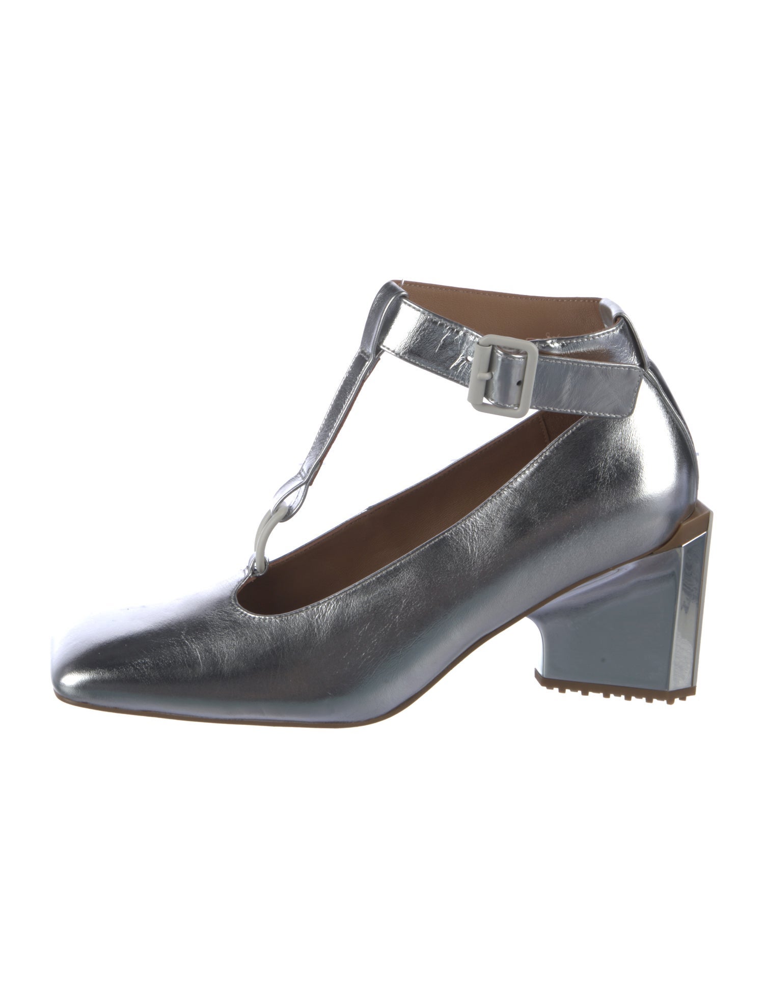 4CCCCEES Leather T-Strap Pumps