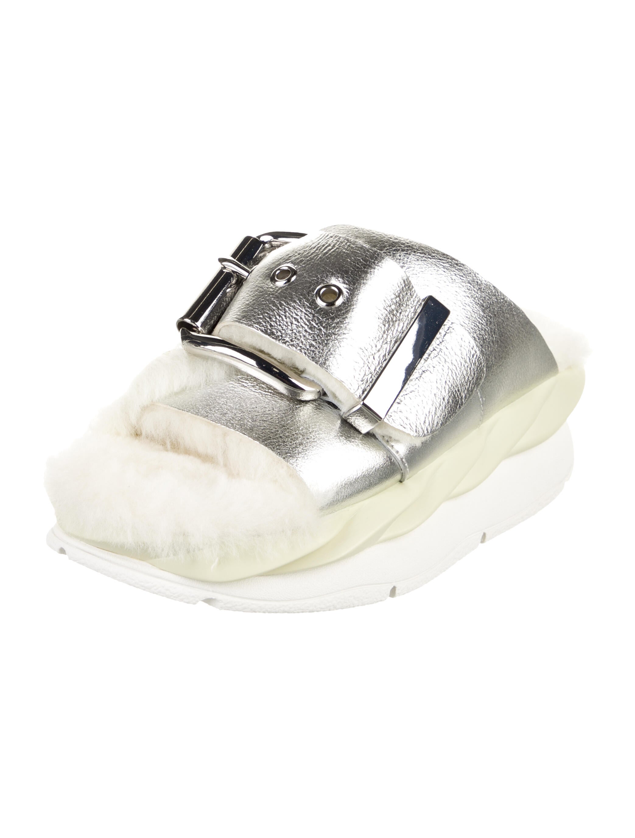 4CCCCEES Leather Slides w/ Tags