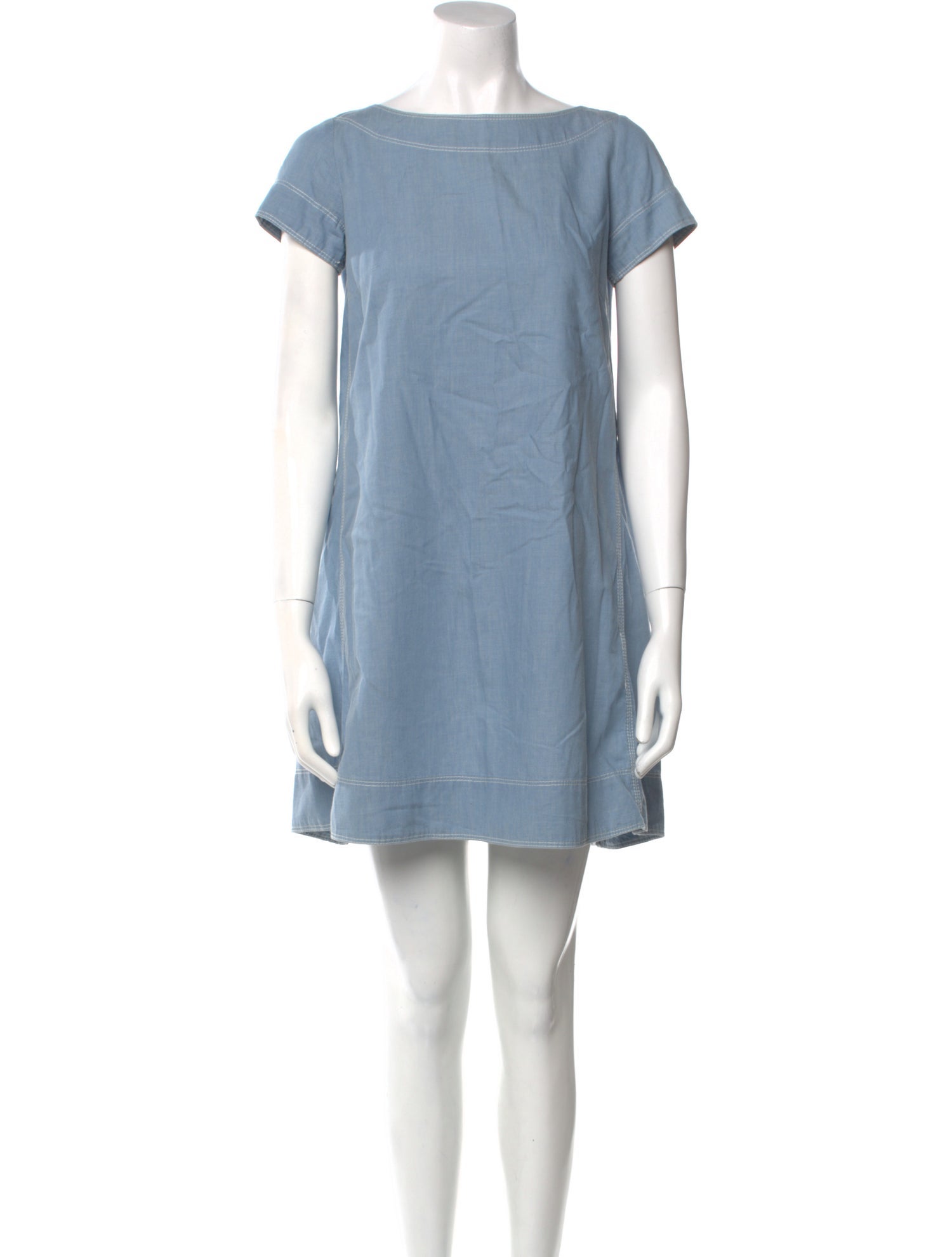 Sacai Luck Bateau Neckline Mini Dress