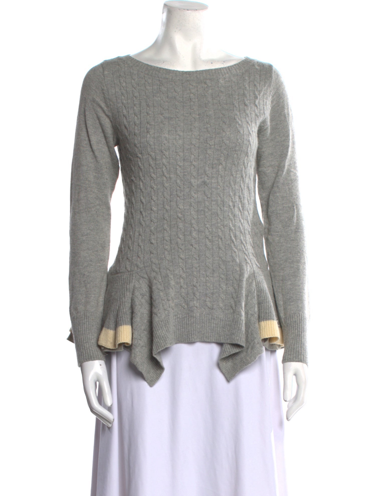 Sacai Luck Bateau Neckline Long Sleeve Top