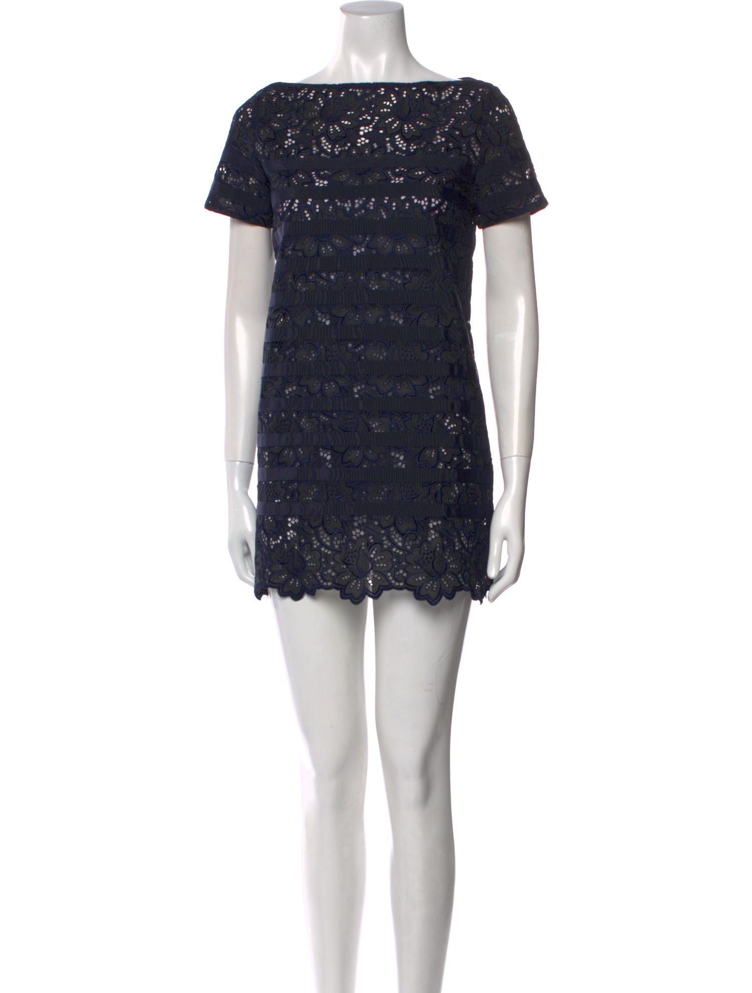 Sacai Luck Lace Pattern Mini Dress