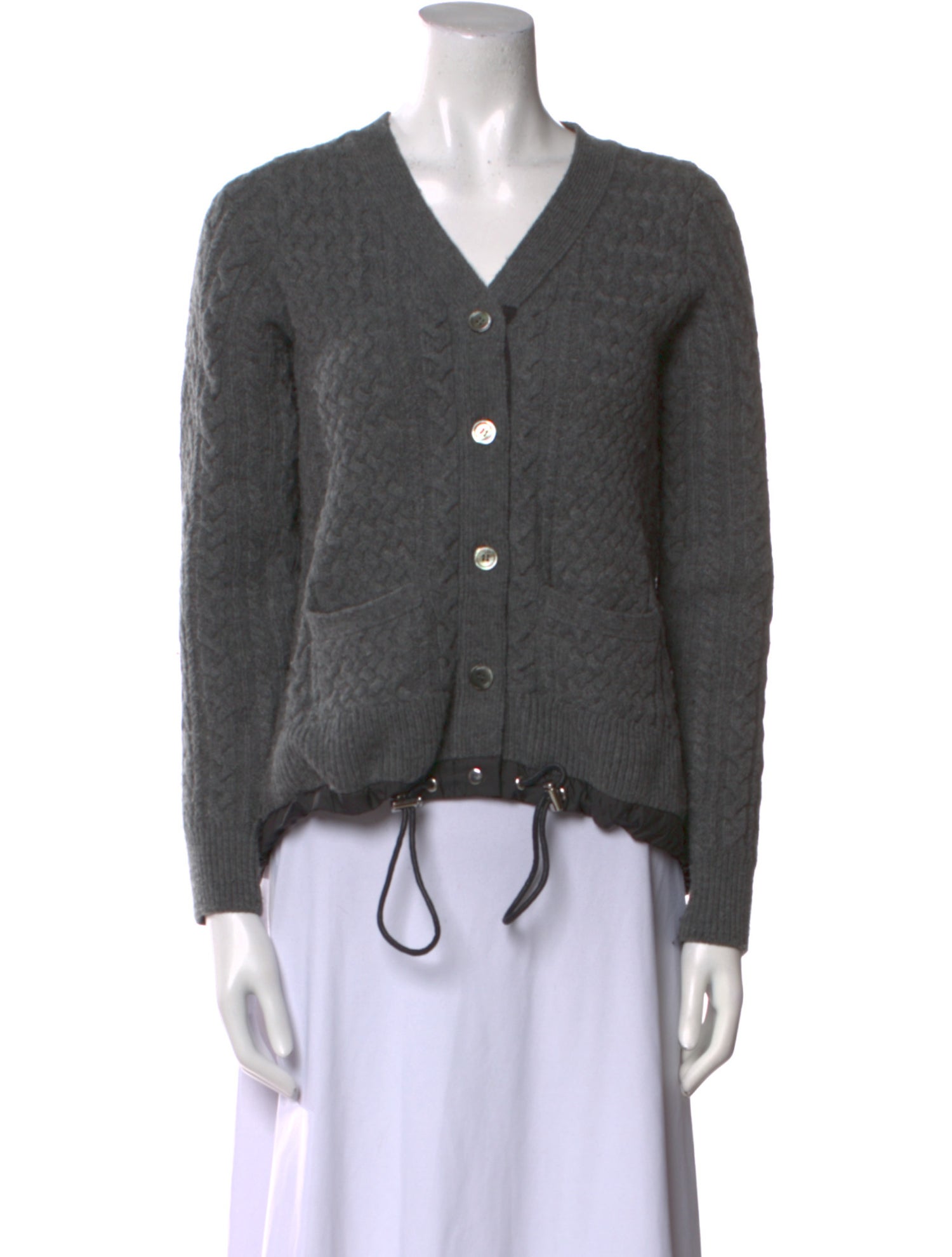 Sacai Luck Wool V-Neck Sweater