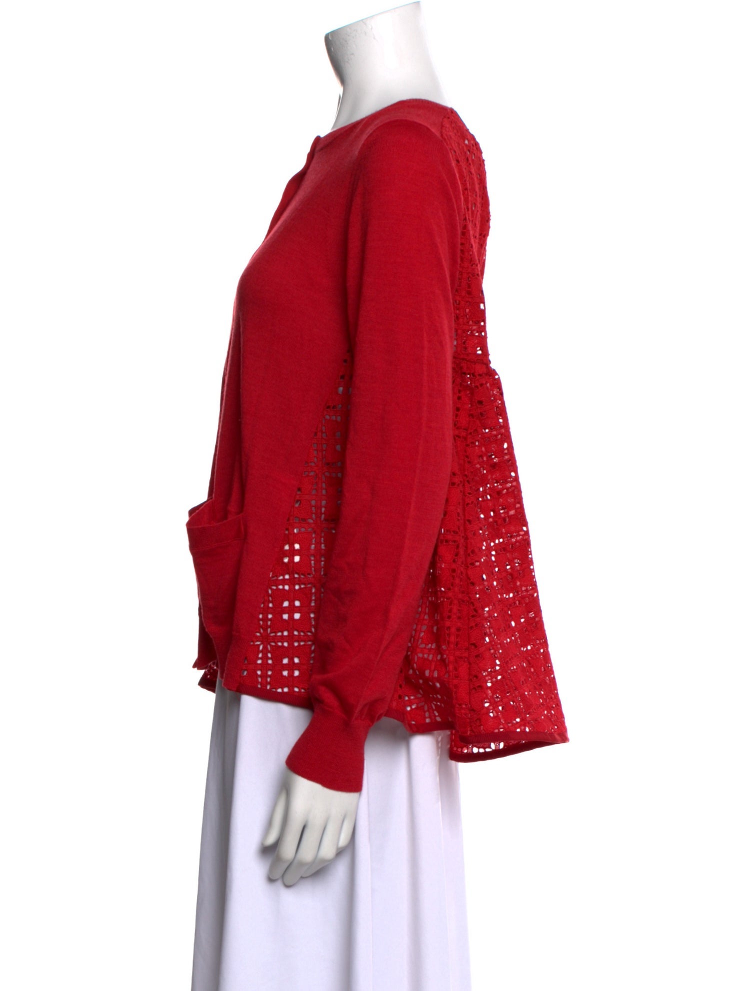 Sacai Luck Wool Crew Neck Sweater