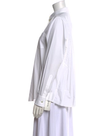 Sacai Luck Long Sleeve Button-Up Top