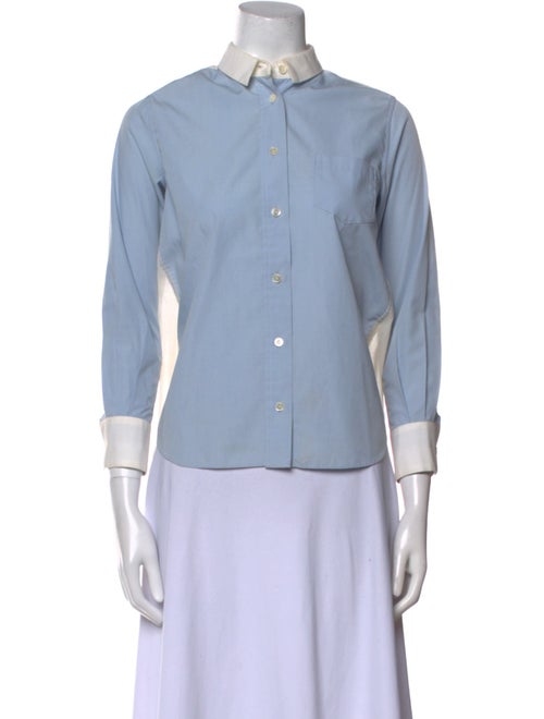 Sacai Luck Three-Quarter Sleeve Button-Up Top
