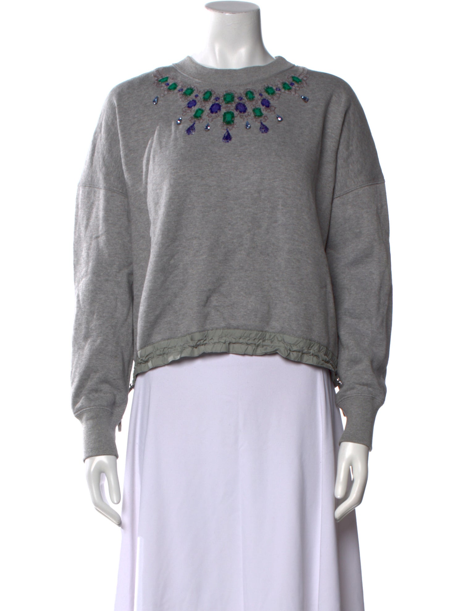 Sacai Luck Crew Neck Long Sleeve Sweatshirt