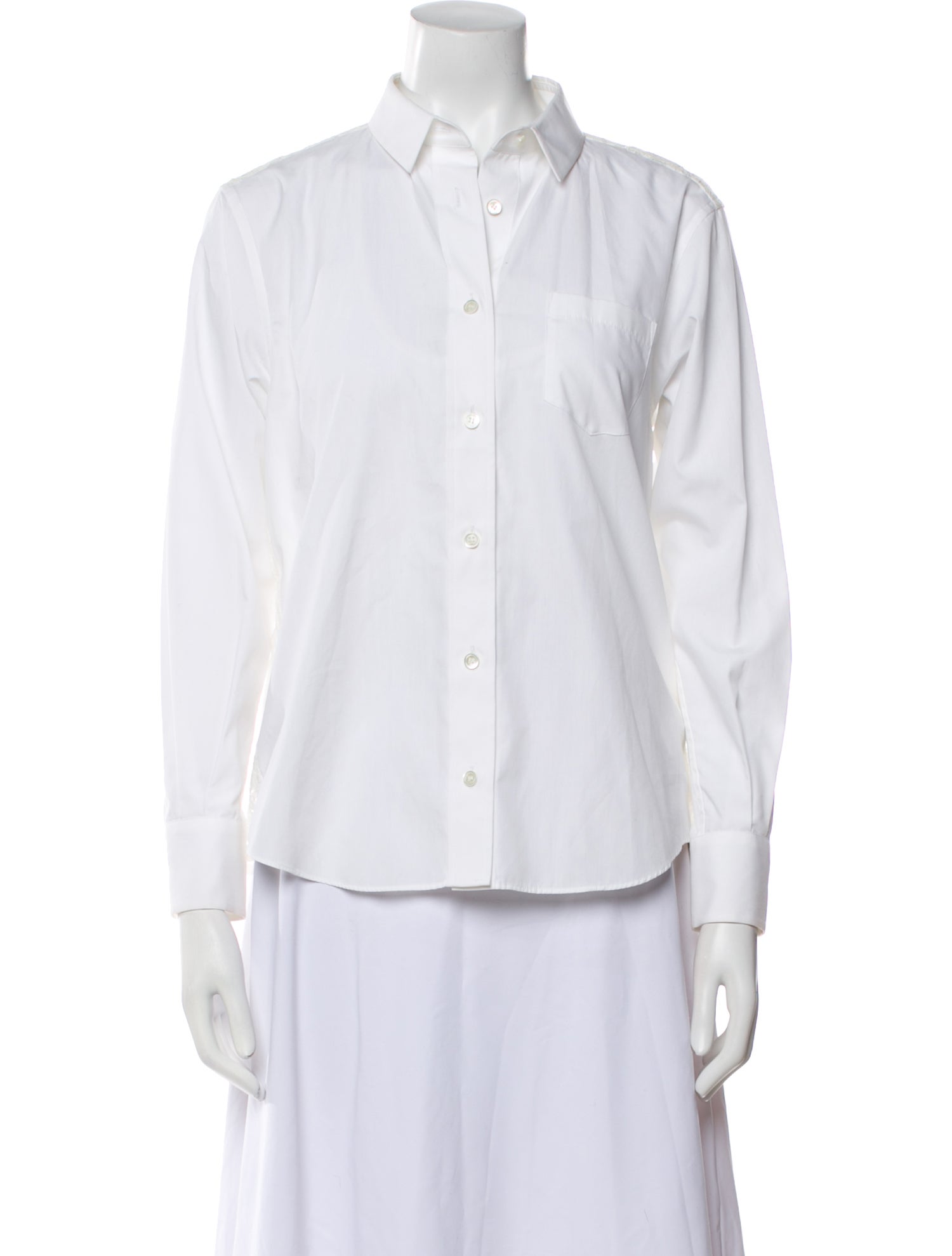 Sacai Luck Long Sleeve Button-Up Top