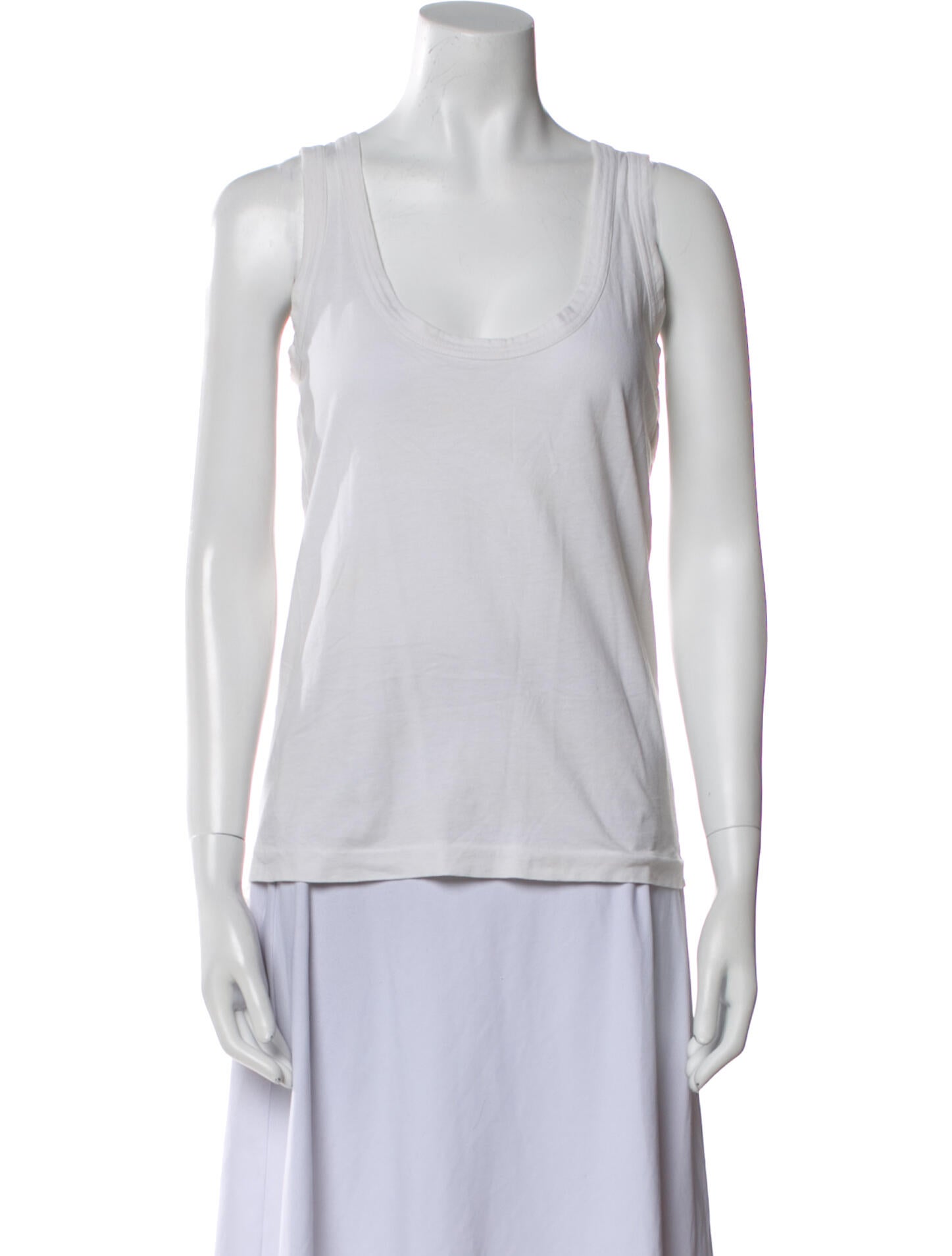 Sacai Luck Scoop Neck Sleeveless Top