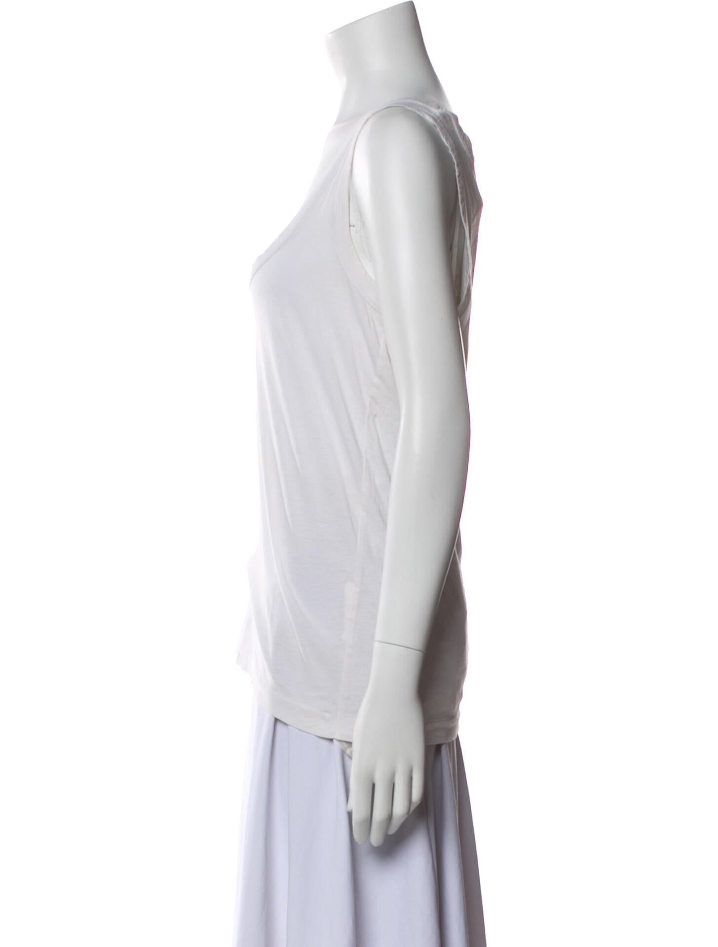 Sacai Luck Scoop Neck Sleeveless Top