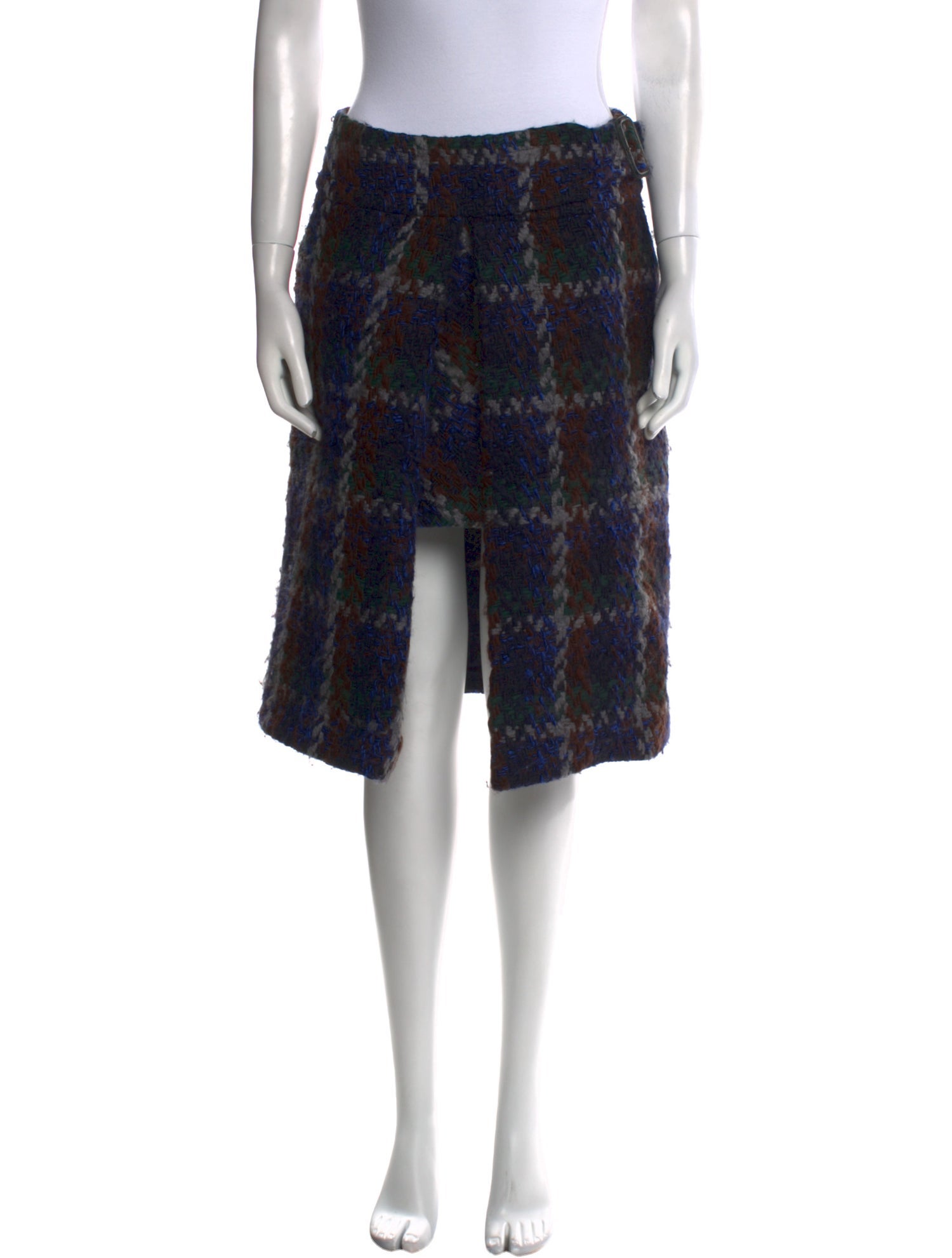 Sacai Luck Wool Knee-Length Skirt
